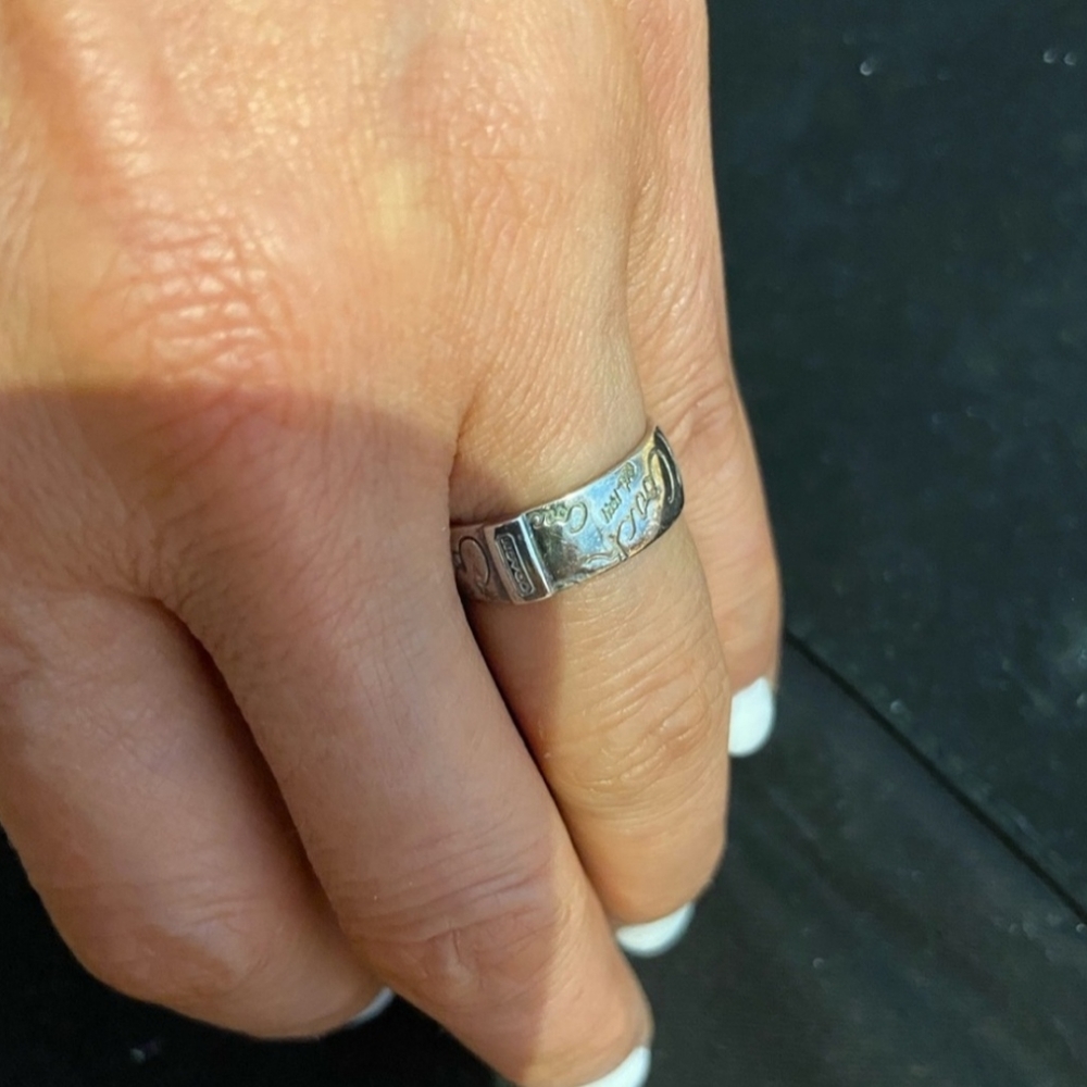 Coach Logo Sterling silver ring